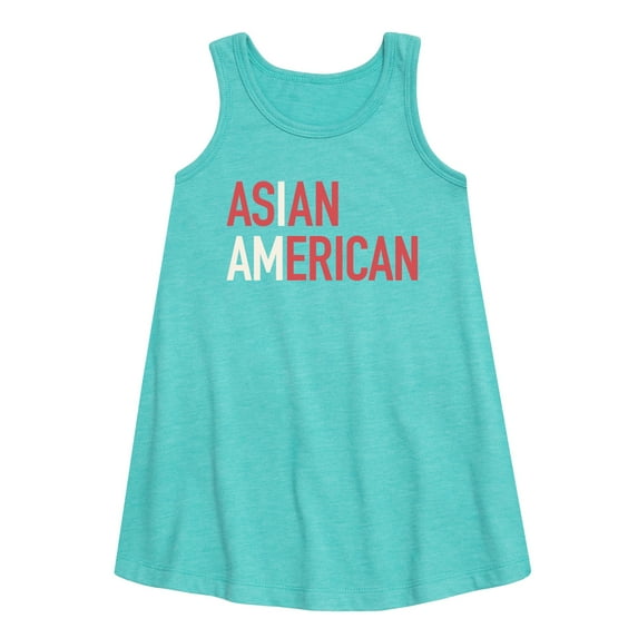 Instant Message - I Am Asian American - Toddler and Youth Girls A-line Dress