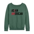 thumbnail image 1 of Instant Message - I Am Asian American  - Women's Lightweight French Terry Long Sleeve Shirt, 1 of 6
