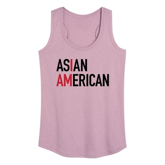 Instant Message - I Am Asian American  - Women's Racerback Tank Top