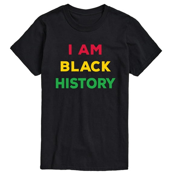 Instant Message - I Am Black History - Men's Short Sleeve Graphic T-Shirt