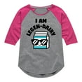 thumbnail image 1 of Instant Message - I Am Legen-Dairy - Cool Milk Carton - Toddler & Youth Girls Raglan Graphic T-Shirt, 1 of 6
