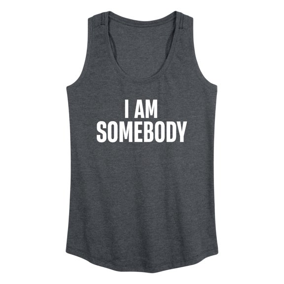 Instant Message - I Am Somebody Graphic Racerback Tank