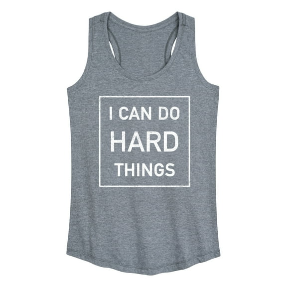 Instant Message - I Can Do Hard Things - Women's Racerback Tank Top