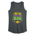 thumbnail image 1 of Instant Message - I Did It All For The Beads - Women's Racerback Tank Top, 1 of 6