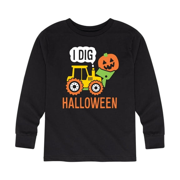 Instant Message - I Dig Halloween - Youth Long Sleeve Tee