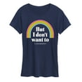 thumbnail image 1 of Instant Message - I Don't Want To Biography - Women's Short Sleeve Graphic T-Shirt, 1 of 6