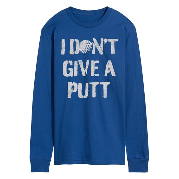 Instant Message - I Dont Give A Putt - Men's Long Sleeve Graphic T-shirt