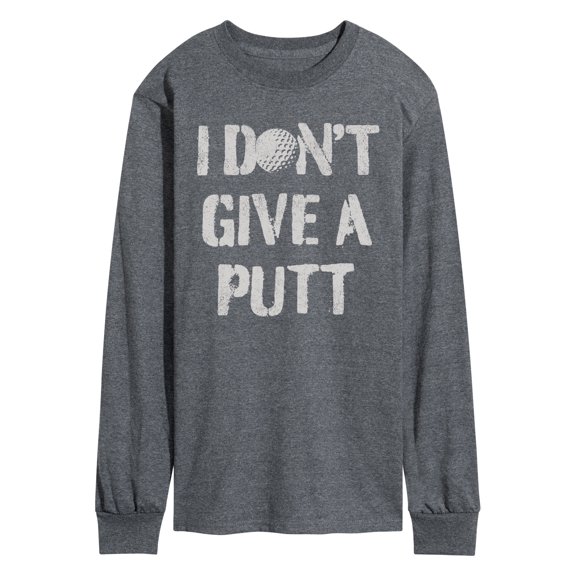 Instant Message - I Dont Give A Putt - Men's Long Sleeve Graphic T-shirt