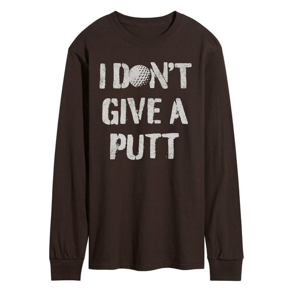 Instant Message - I Dont Give A Putt - Men's Long Sleeve Graphic T-shirt