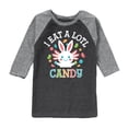 thumbnail image 1 of Instant Message - I Eat Alotl Candy - Toddler And Youth Raglan Graphic T-Shirt, 1 of 7