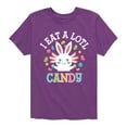 thumbnail image 1 of Instant Message - I Eat Alotl Candy - Toddler And Youth Short Sleeve Graphic T-Shirt, 1 of 7