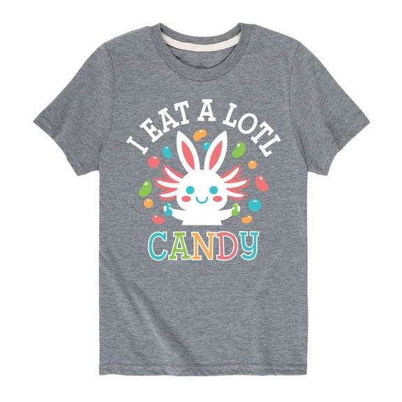 Instant Message - I Eat Alotl Candy - Toddler And Youth Short Sleeve Graphic T-Shirt