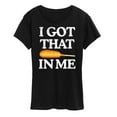 thumbnail image 1 of Instant Message - I Got That Corn Dog In Me - Women's Short Sleeve Graphic T-Shirt, 1 of 6