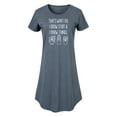 thumbnail image 1 of Instant Message - I Grow Stuff And Know Things - Women's Any Way Dress, 1 of 6