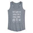 thumbnail image 1 of Instant Message - I Grow Stuff And Know Things - Women's Racerback Tank Top, 1 of 6
