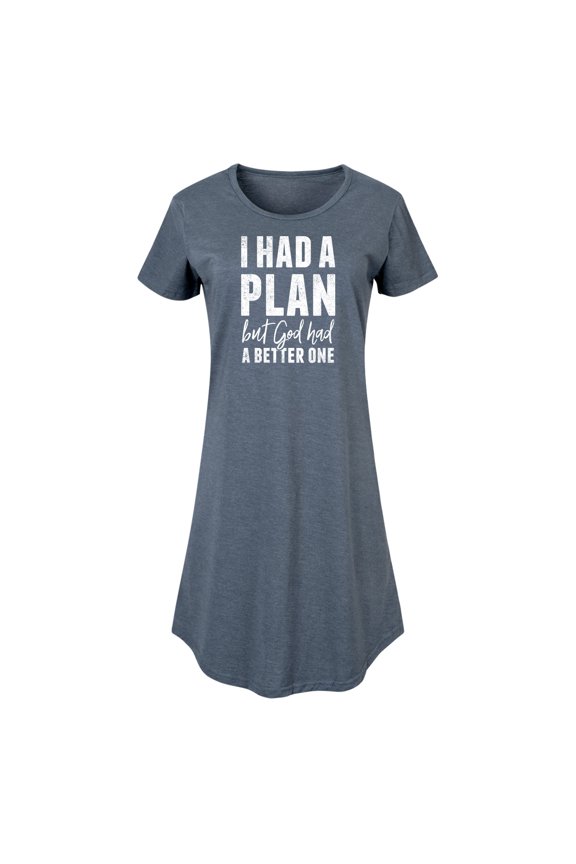 - I Had A Plan but God had a Better One - Women's Sleeveless Shift Dress