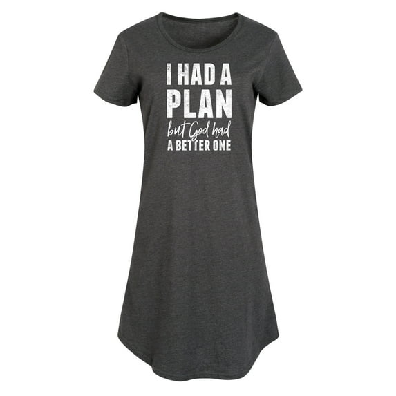 Instant Message - I Had A Plan but God had a Better One - Women's Sleeveless Shift Dress