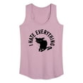 thumbnail image 1 of Instant Message - I Hate Everything Cat - Women's Racerback Tank Top, 1 of 6