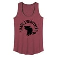 thumbnail image 1 of Instant Message - I Hate Everything Cat - Women's Racerback Tank Top, 1 of 6