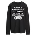 thumbnail image 1 of Instant Message - I Have A Princess To Save - Men's Long Sleeve T-Shirt, 1 of 6
