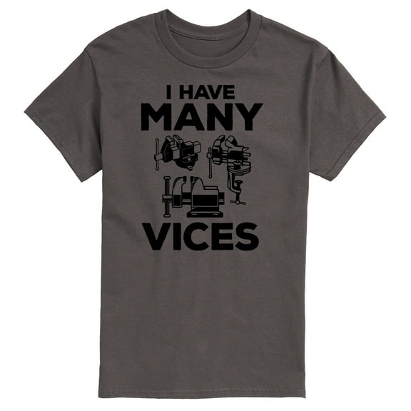 Instant Message - I Have Many Vices - Men's Short Sleeve Graphic T-Shirt