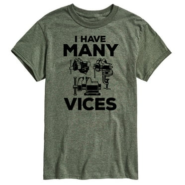 Instant Message - I Have Many Vices - Men's Short Sleeve Graphic T-Shirt