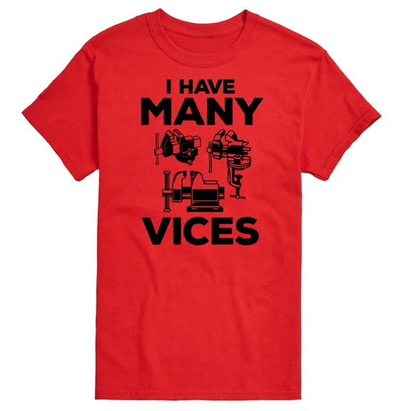 Instant Message - I Have Many Vices - Men's Short Sleeve Graphic T-Shirt