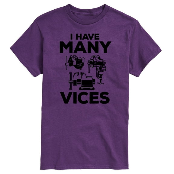 Instant Message - I Have Many Vices - Men's Short Sleeve Graphic T-Shirt