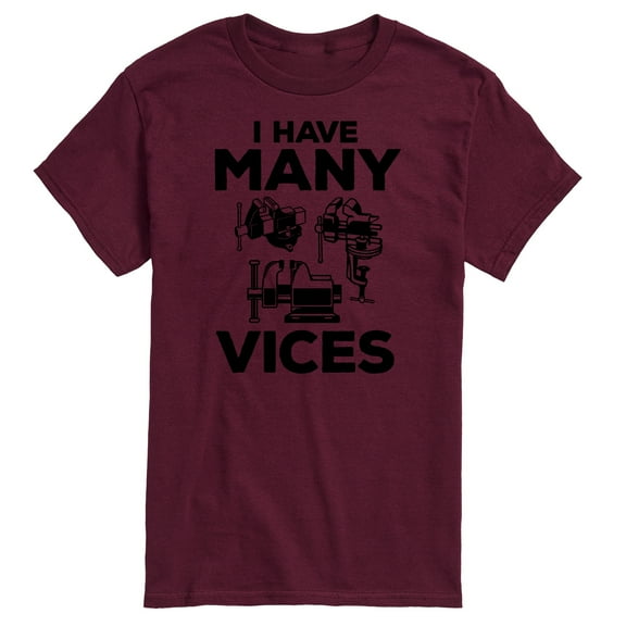 Instant Message - I Have Many Vices - Men's Short Sleeve Graphic T-Shirt
