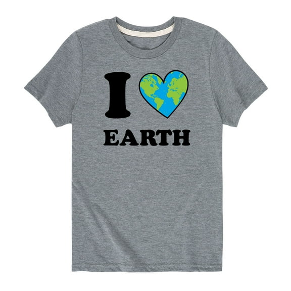 Instant Message - I (Heart) Earth  - Youth Short Sleeve T-Shirt