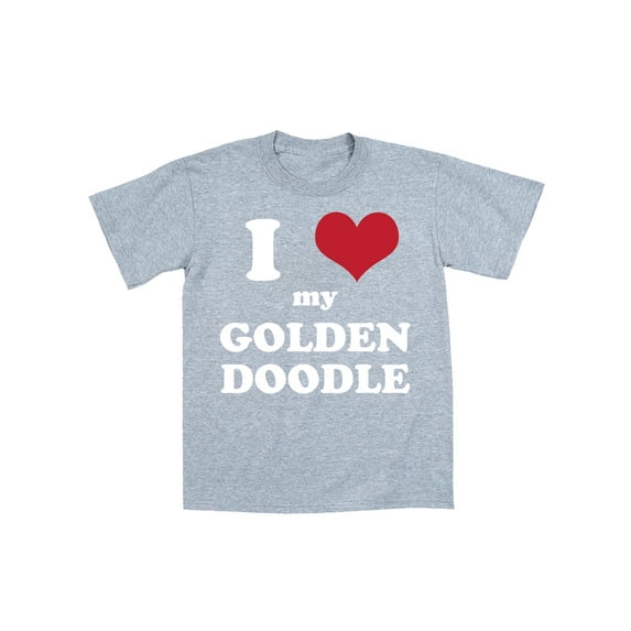 Instant Message - I (Heart) Golden Doodle-TODDLER SHORT SLEEVE TEE-2T