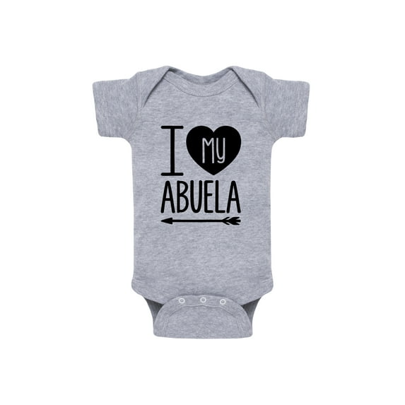 Instant Message - I Heart My Abuela - Infant Baby One Piece