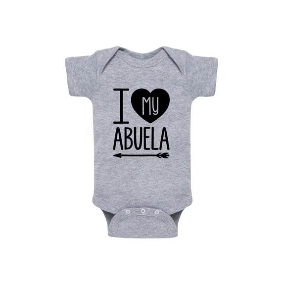 Instant Message - I Heart My Abuela - Infant Baby One Piece