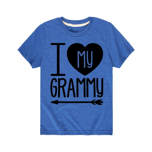 Instant Message - I Heart My Grammy  Grandparent Shirts - Youth  Short Sleeve Tee