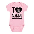 thumbnail image 1 of Instant Message - I Heart My Nanny - Infant Baby One Piece, 1 of 5