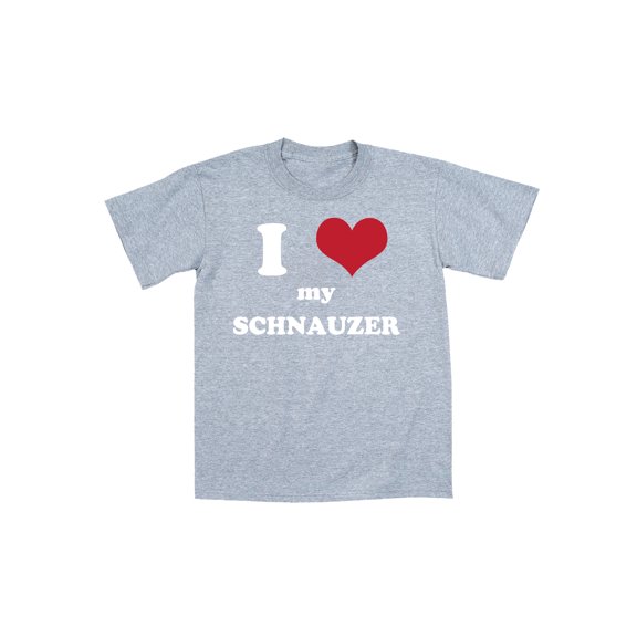 Instant Message - I (Heart) Schnauzer-TODDLER SHORT SLEEVE TEE-2T