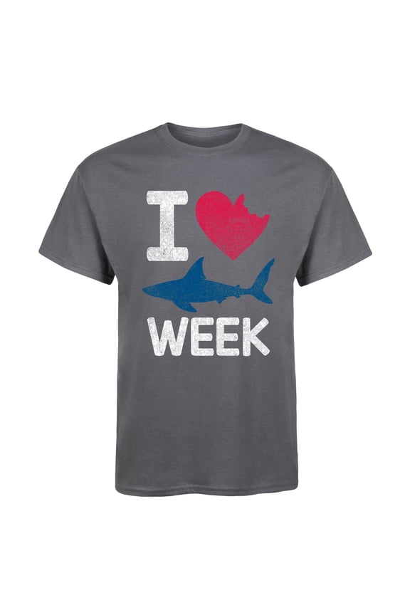 - I (Heart) (Shark) Week - Men's Short Sleeve Graphic T-Shirt