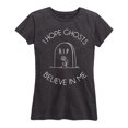 thumbnail image 1 of Instant Message - I Hope Ghosts Believe In Me - Women's Short Sleeve Graphic T-Shirt, 1 of 5