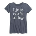 thumbnail image 1 of Instant Message - I Just Can't Today - Women's Short Sleeve Graphic T-Shirt, 1 of 5