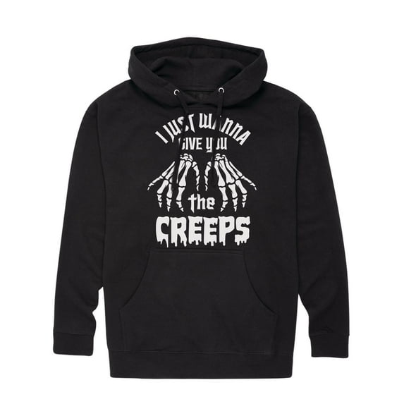 Instant Message - I Just Wanna Give You The Creeps - Adult Pullover Hooded Fleece Sweatshirt