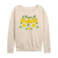 thumbnail image 1 of Instant Message - I Know A Place Flowers - Women's Lightweight French Terry Long Sleeve Shirt, 1 of 6