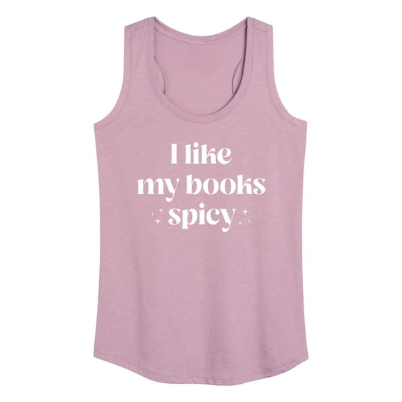 Instant Message - I Like My Books Spicy - Women's Racerback Tank Top