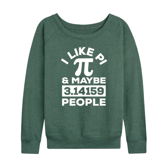 Instant Message - I Like Pi - Women's Lightweight French Terry Long Sleeve Shirt