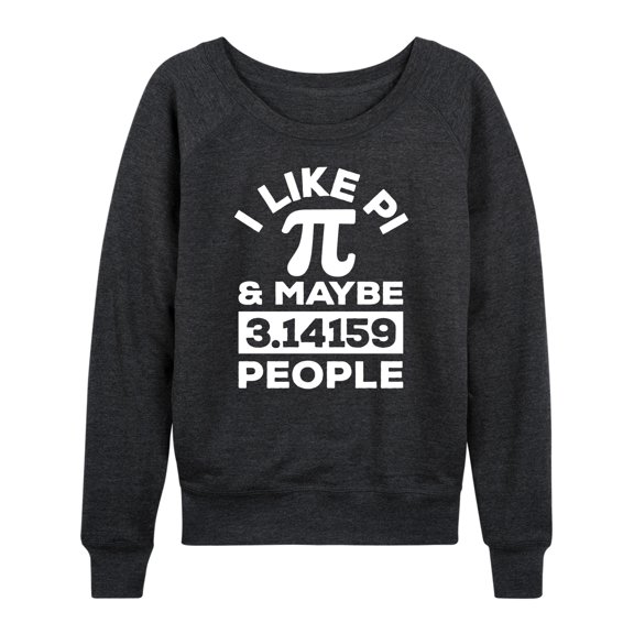 Instant Message - I Like Pi - Women's Lightweight French Terry Long Sleeve Shirt