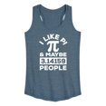 thumbnail image 1 of Instant Message - I Like Pi - Women's Racerback Tank Top, 1 of 6