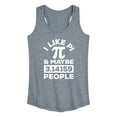 thumbnail image 1 of Instant Message - I Like Pi - Women's Racerback Tank Top, 1 of 6