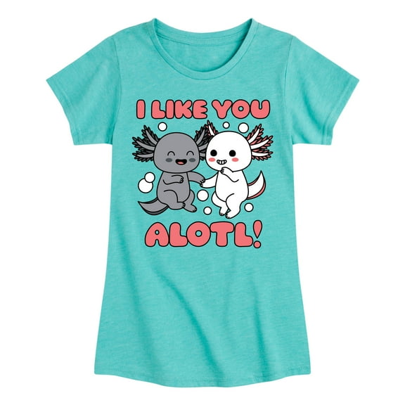 Instant Message - I Like You Alotl - Toddler And Youth Girls Short Sleeve Graphic T-Shirt