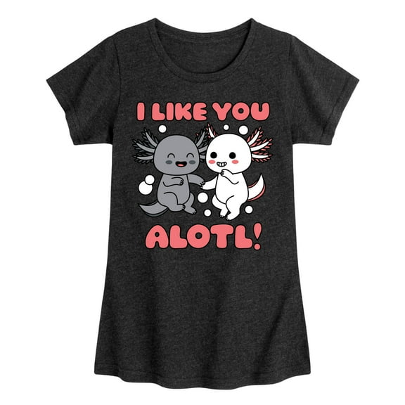 Instant Message - I Like You Alotl - Toddler And Youth Girls Short Sleeve Graphic T-Shirt