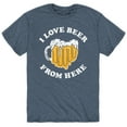 thumbnail image 1 of Instant Message - I Love Beer From Here Ohio - Men's Short Sleeve Graphic T-Shirt, 1 of 5