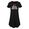 thumbnail image 1 of Instant Message - I Love Being Delulu - Women's Any Way Dress, 1 of 7
